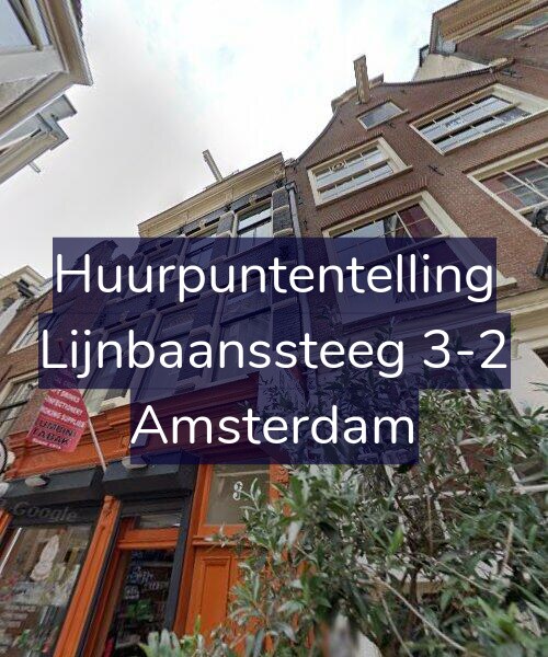Foto gevel Huurpuntentelling voor Lijnbaanssteeg 3-2, Amsterdam