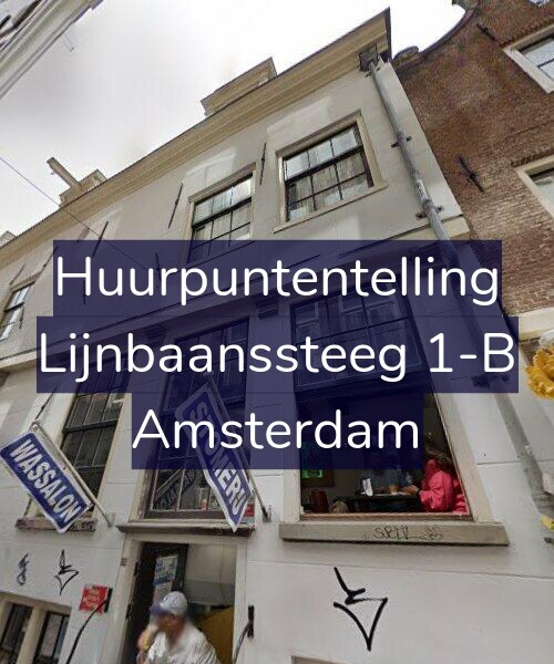 Foto gevel Huurpuntentelling voor Lijnbaanssteeg 1-B, Amsterdam