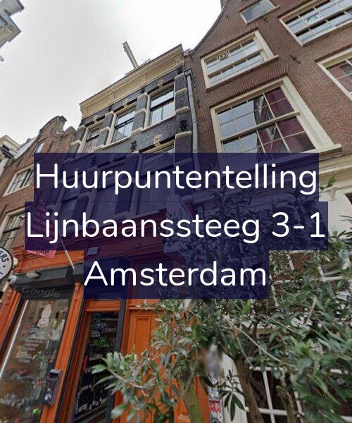 Foto gevel Huurpuntentelling voor Lijnbaanssteeg 3-1, Amsterdam