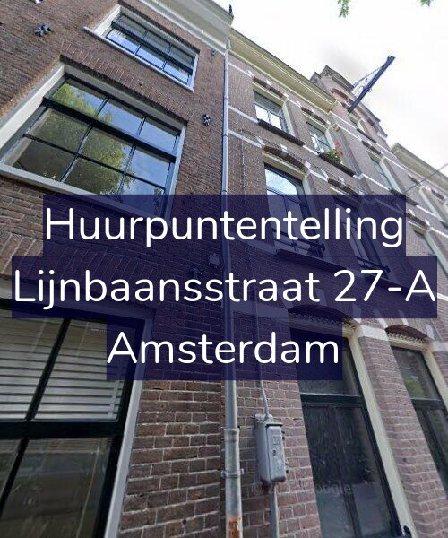 Foto gevel Huurpuntentelling voor Lijnbaansstraat 27-A, Amsterdam
