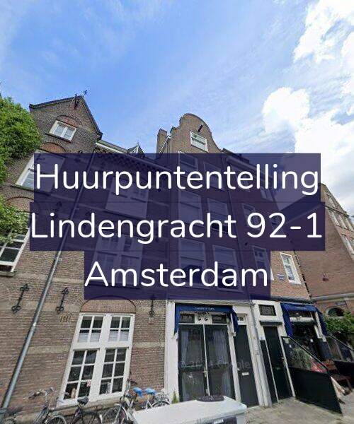 Foto gevel Huurpuntentelling voor Lindengracht 92-1, Amsterdam