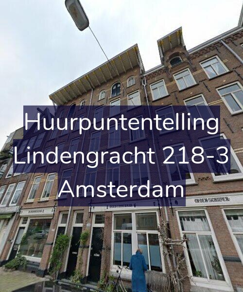 Foto gevel Huurpuntentelling voor Lindengracht 218-3, Amsterdam
