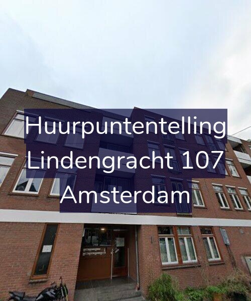 Foto gevel Huurpuntentelling voor Lindengracht 107, Amsterdam