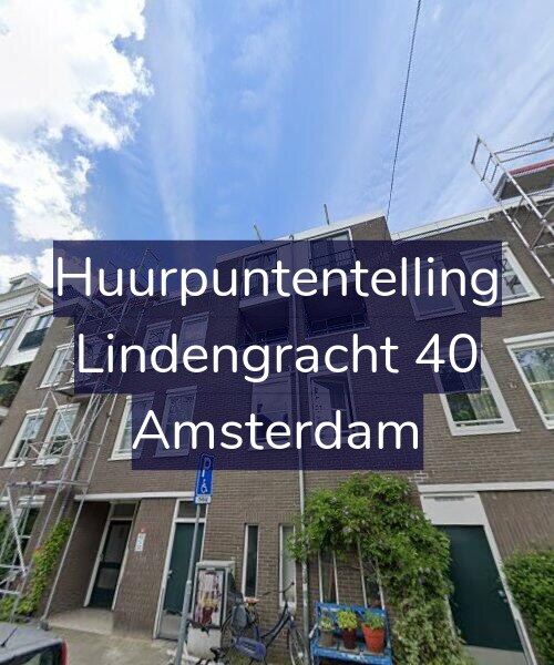 Foto gevel Huurpuntentelling voor Lindengracht 40, Amsterdam