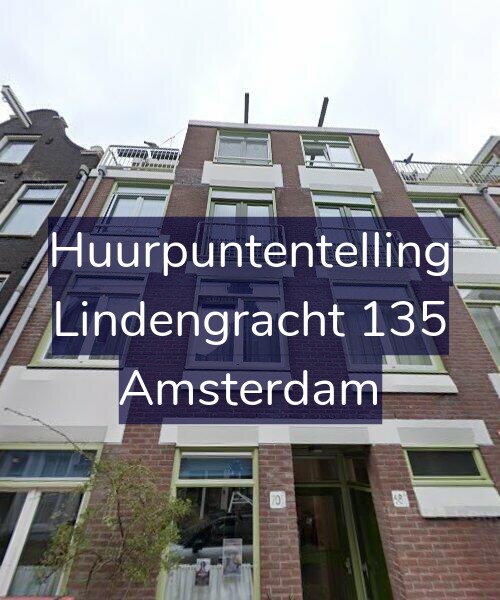 Foto gevel Huurpuntentelling voor Lindengracht 135, Amsterdam