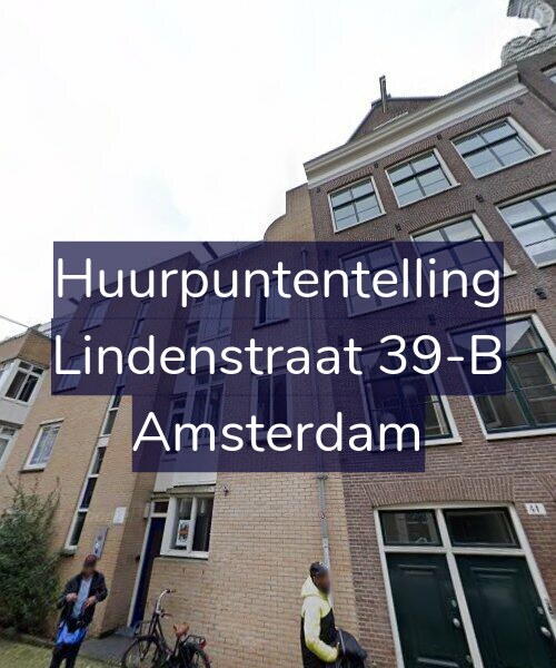 Foto gevel Huurpuntentelling voor Lindenstraat 39-B, Amsterdam