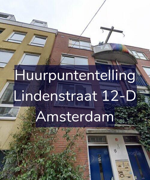 Foto gevel Huurpuntentelling voor Lindenstraat 12-D, Amsterdam