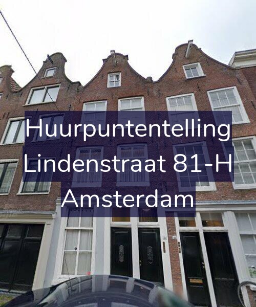 Foto gevel Huurpuntentelling voor Lindenstraat 81-H, Amsterdam