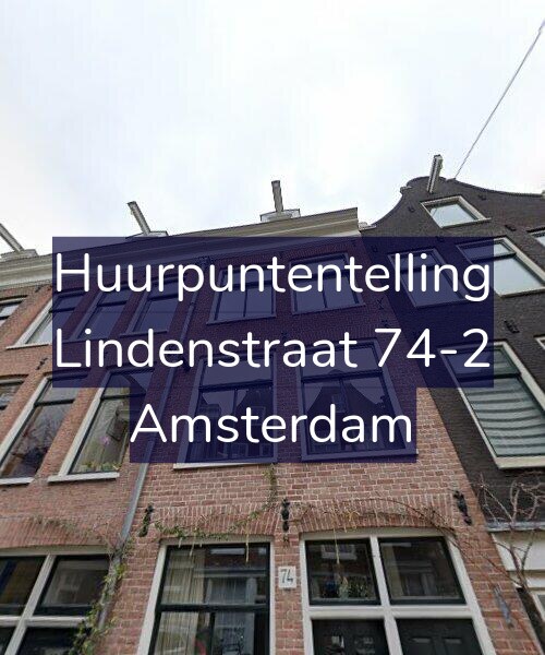 Foto gevel Huurpuntentelling voor Lindenstraat 74-2, Amsterdam