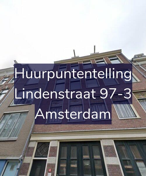 Foto gevel Huurpuntentelling voor Lindenstraat 97-3, Amsterdam