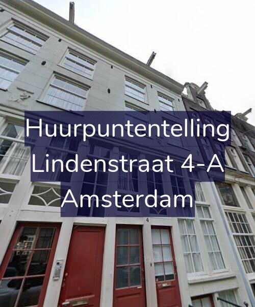 Foto gevel Huurpuntentelling voor Lindenstraat 4-A, Amsterdam