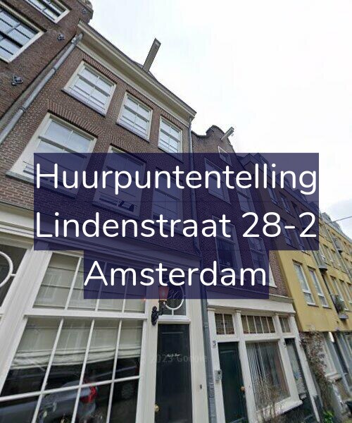 Foto gevel Huurpuntentelling voor Lindenstraat 28-2, Amsterdam