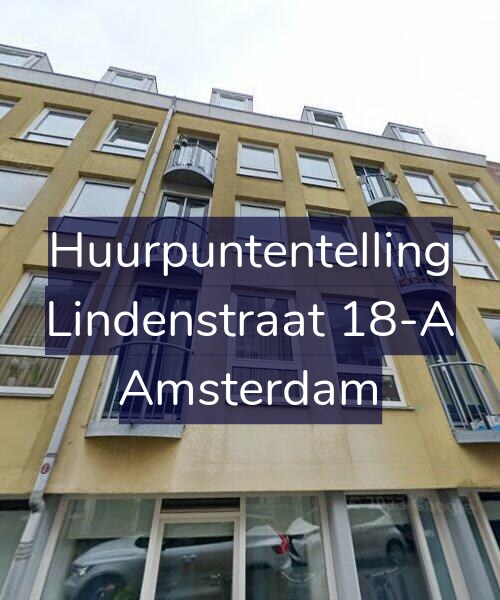 Foto gevel Huurpuntentelling voor Lindenstraat 18-A, Amsterdam