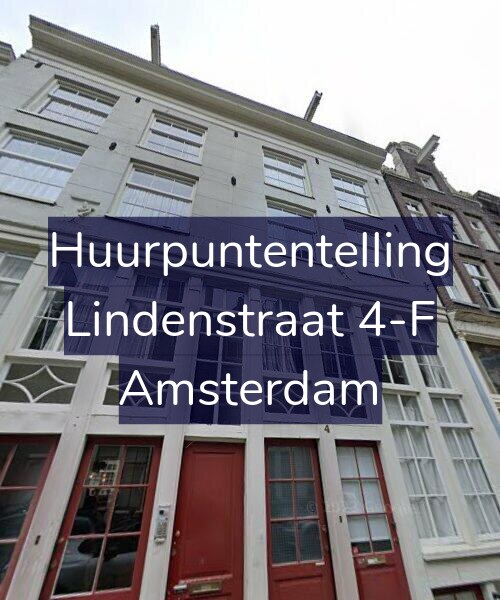 Foto gevel Huurpuntentelling voor Lindenstraat 4-F, Amsterdam