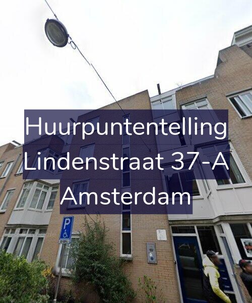 Foto gevel Huurpuntentelling voor Lindenstraat 37-A, Amsterdam