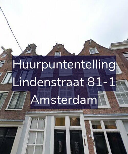 Foto gevel Huurpuntentelling voor Lindenstraat 81-1, Amsterdam