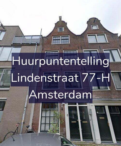 Foto gevel Huurpuntentelling voor Lindenstraat 77-H, Amsterdam