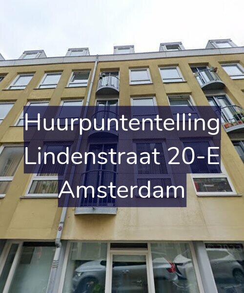 Foto gevel Huurpuntentelling voor Lindenstraat 20-E, Amsterdam