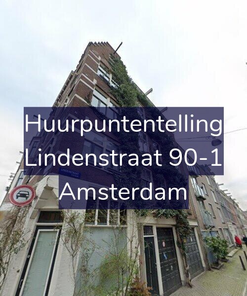 Foto gevel Huurpuntentelling voor Lindenstraat 90-1, Amsterdam
