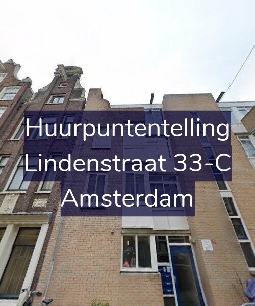 Foto gevel Huurpuntentelling voor Lindenstraat 33-C, Amsterdam