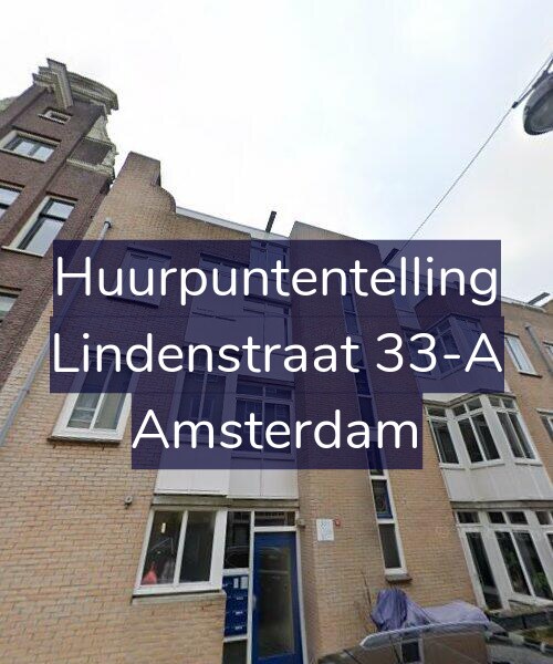 Foto gevel Huurpuntentelling voor Lindenstraat 33-A, Amsterdam