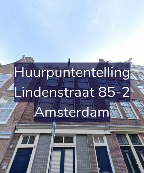 Foto gevel Huurpuntentelling voor Lindenstraat 85-2, Amsterdam