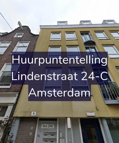 Foto gevel Huurpuntentelling voor Lindenstraat 24-C, Amsterdam