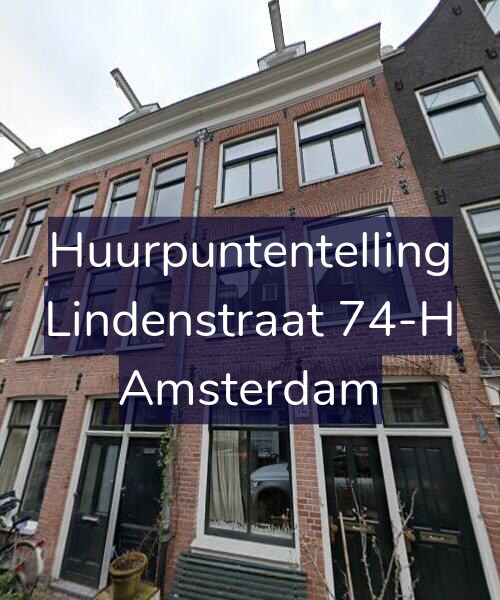 Foto gevel Huurpuntentelling voor Lindenstraat 74-H, Amsterdam
