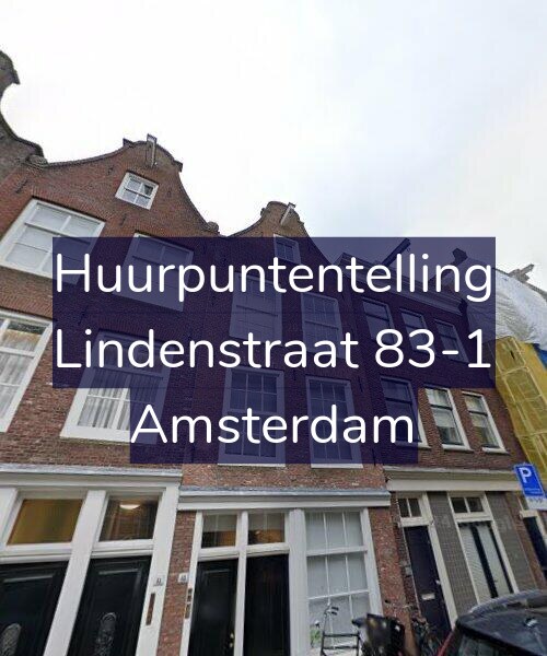 Foto gevel Huurpuntentelling voor Lindenstraat 83-1, Amsterdam