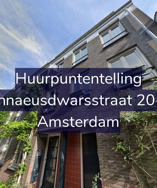 Foto gevel Huurpuntentelling voor Linnaeusdwarsstraat 20-C, Amsterdam
