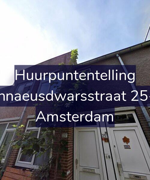 Foto gevel Huurpuntentelling voor Linnaeusdwarsstraat 25-B, Amsterdam