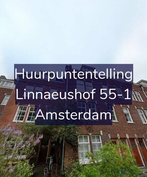 Foto gevel Huurpuntentelling voor Linnaeushof 55-1, Amsterdam