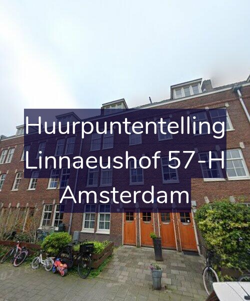 Foto gevel Huurpuntentelling voor Linnaeushof 57-H, Amsterdam