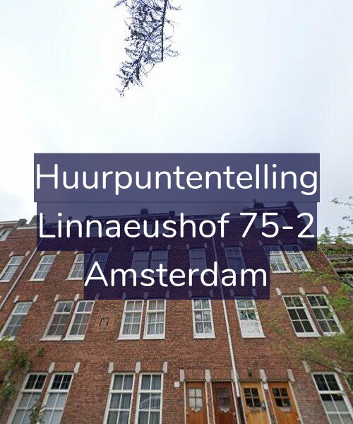 Foto gevel Huurpuntentelling voor Linnaeushof 75-2, Amsterdam