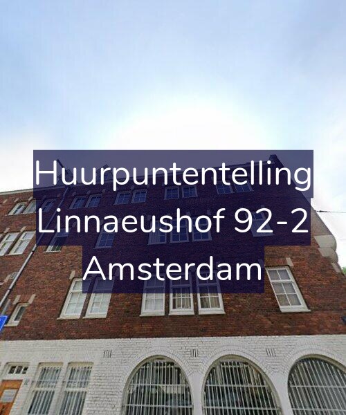 Foto gevel Huurpuntentelling voor Linnaeushof 92-2, Amsterdam