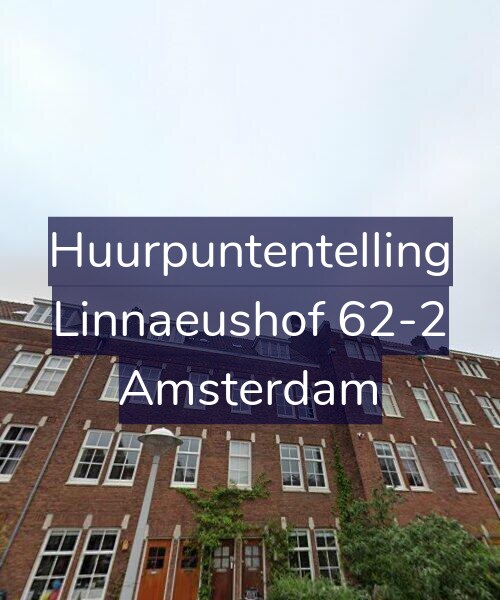 Foto gevel Huurpuntentelling voor Linnaeushof 62-2, Amsterdam
