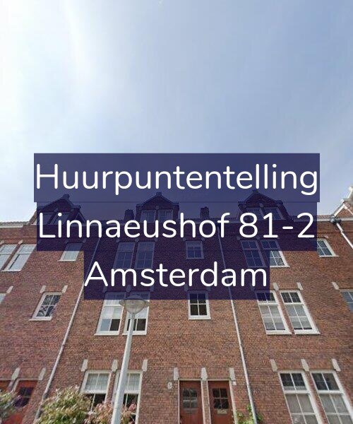 Foto gevel Huurpuntentelling voor Linnaeushof 81-2, Amsterdam