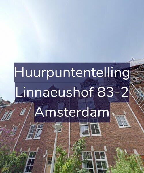Foto gevel Huurpuntentelling voor Linnaeushof 83-2, Amsterdam