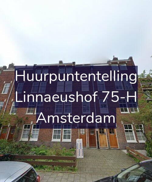 Foto gevel Huurpuntentelling voor Linnaeushof 75-H, Amsterdam