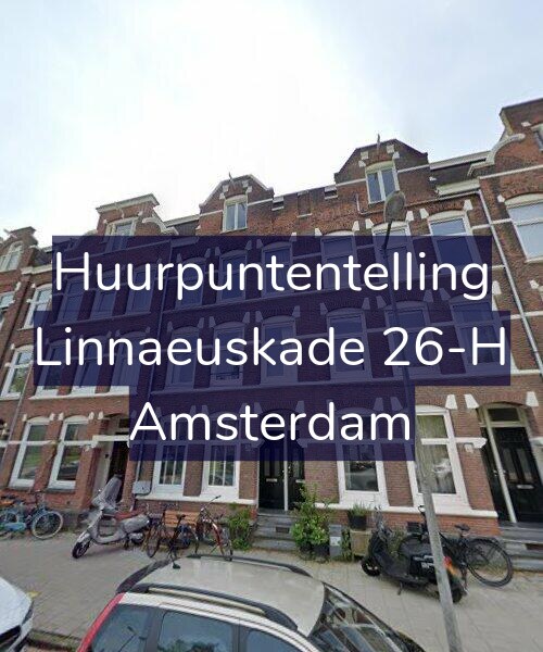 Foto gevel Huurpuntentelling voor Linnaeuskade 26-H, Amsterdam