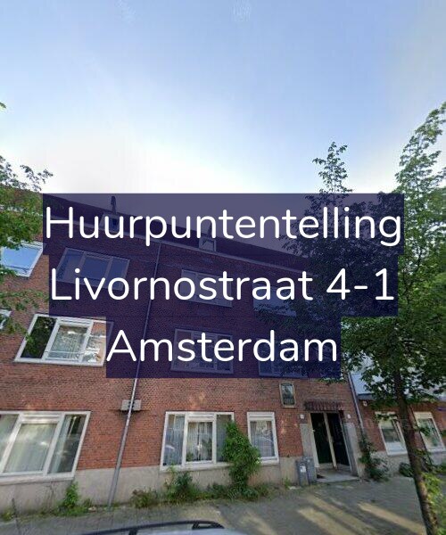 Foto gevel Huurpuntentelling voor Livornostraat 4-1, Amsterdam