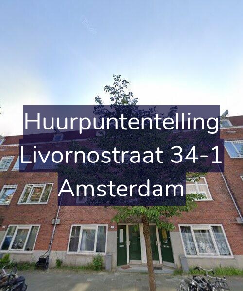 Foto gevel Huurpuntentelling voor Livornostraat 34-1, Amsterdam