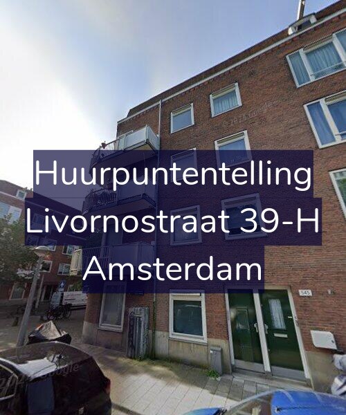 Foto gevel Huurpuntentelling voor Livornostraat 39-H, Amsterdam