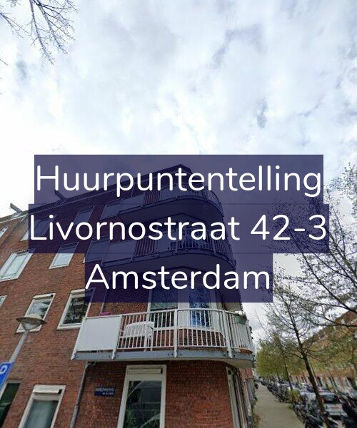 Foto gevel Huurpuntentelling voor Livornostraat 42-3, Amsterdam