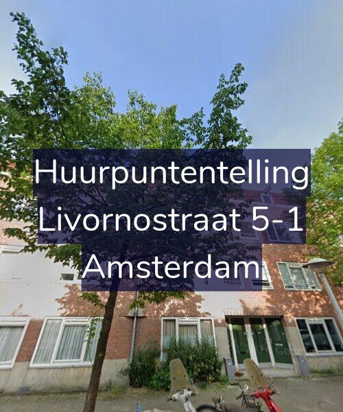 Foto gevel Huurpuntentelling voor Livornostraat 5-1, Amsterdam
