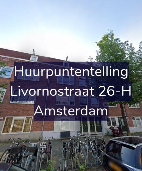 Foto gevel Huurpuntentelling voor Livornostraat 26-H, Amsterdam
