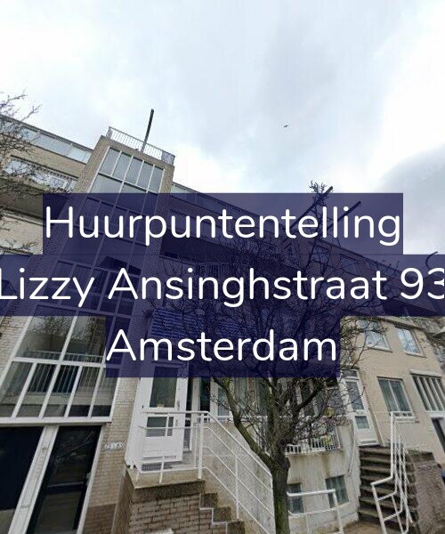 Foto gevel Huurpuntentelling voor Lizzy Ansinghstraat 93, Amsterdam