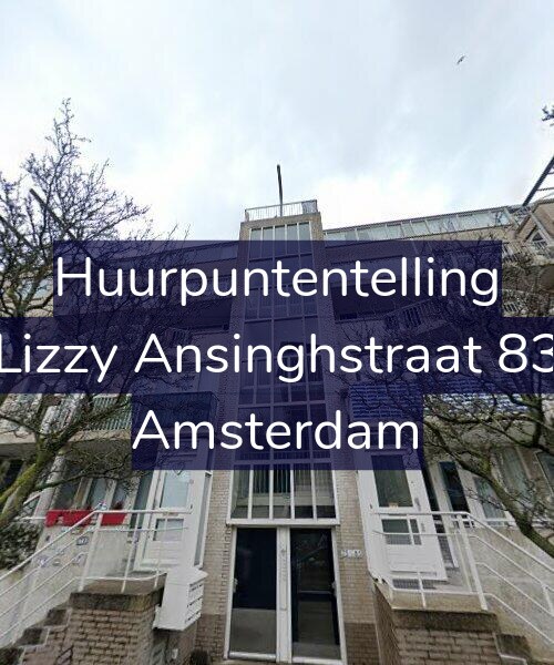Foto gevel Huurpuntentelling voor Lizzy Ansinghstraat 83, Amsterdam