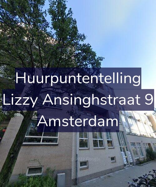 Foto gevel Huurpuntentelling voor Lizzy Ansinghstraat 9, Amsterdam