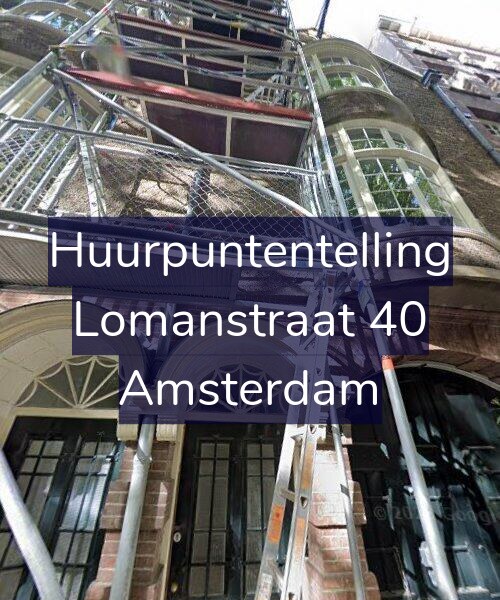 Foto gevel Huurpuntentelling voor Lomanstraat 40, Amsterdam